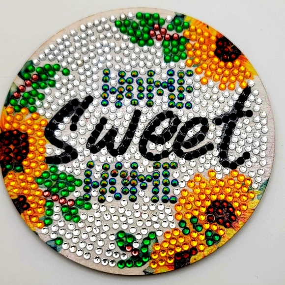Other - HOST PICK! Home Sweet Home Sunflower Coaster 🌻 Home Decor Gift Personal